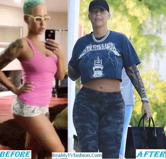 Amber Rose Weight Gain Before After